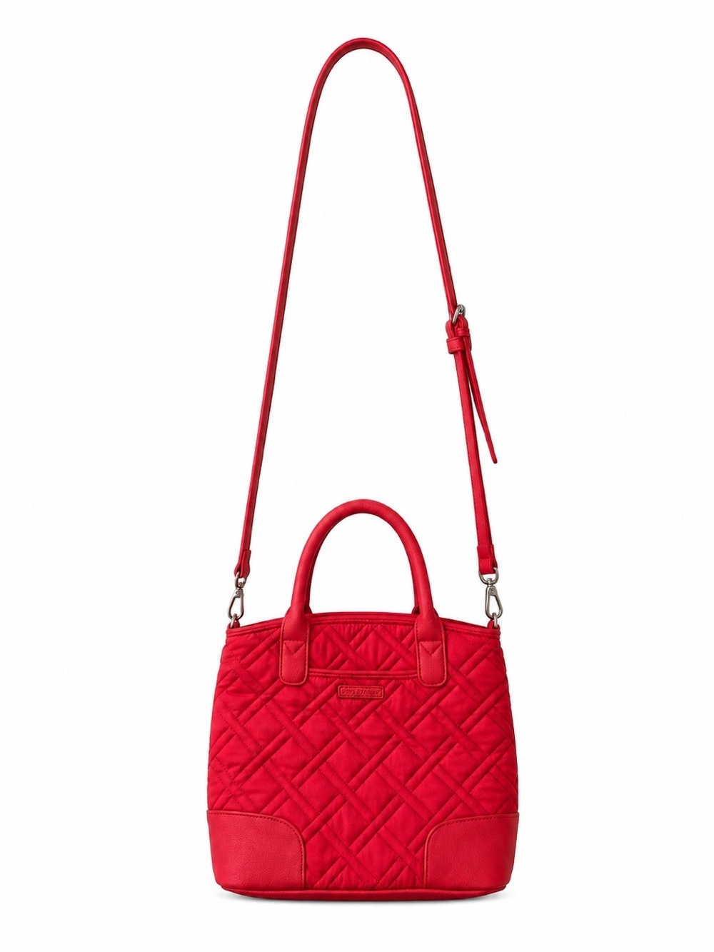 Vera Bradley Quilted Red Mini Tote Top Handle Satchel Crossbody